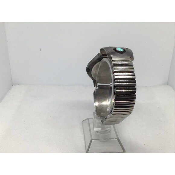 Timex Expedition WR 50M Watch - Gray Dial - Rare Sterling Silver Band - INDIGLO - Picture 6 of 11